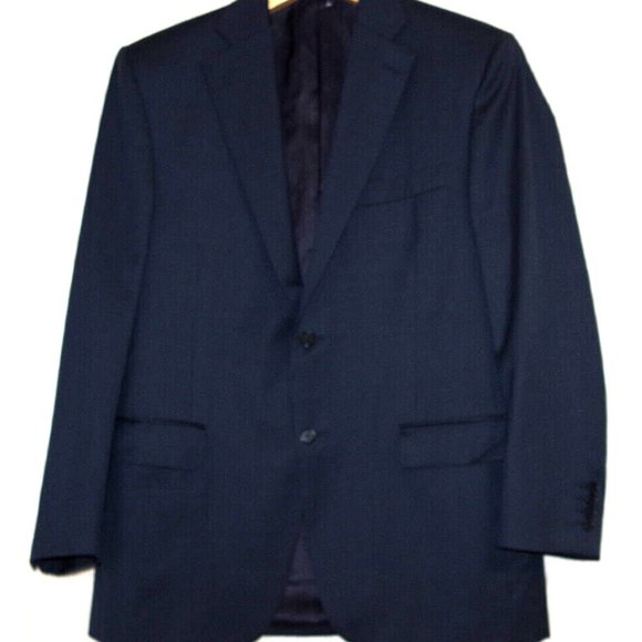 Canali Blue Wool Blazer Men Sport Coatsize Italy 52